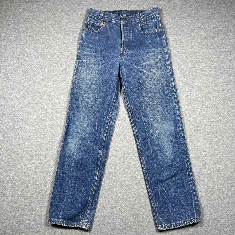 Vintage Levi's Jeans Womens 27x30 Blue Straight High Rise 100% Cotton USA